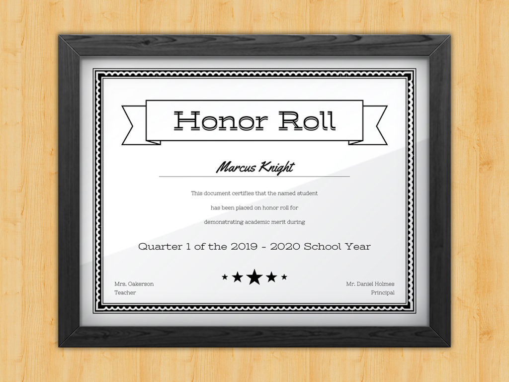 Black and White Certificate Templates - Award Hut