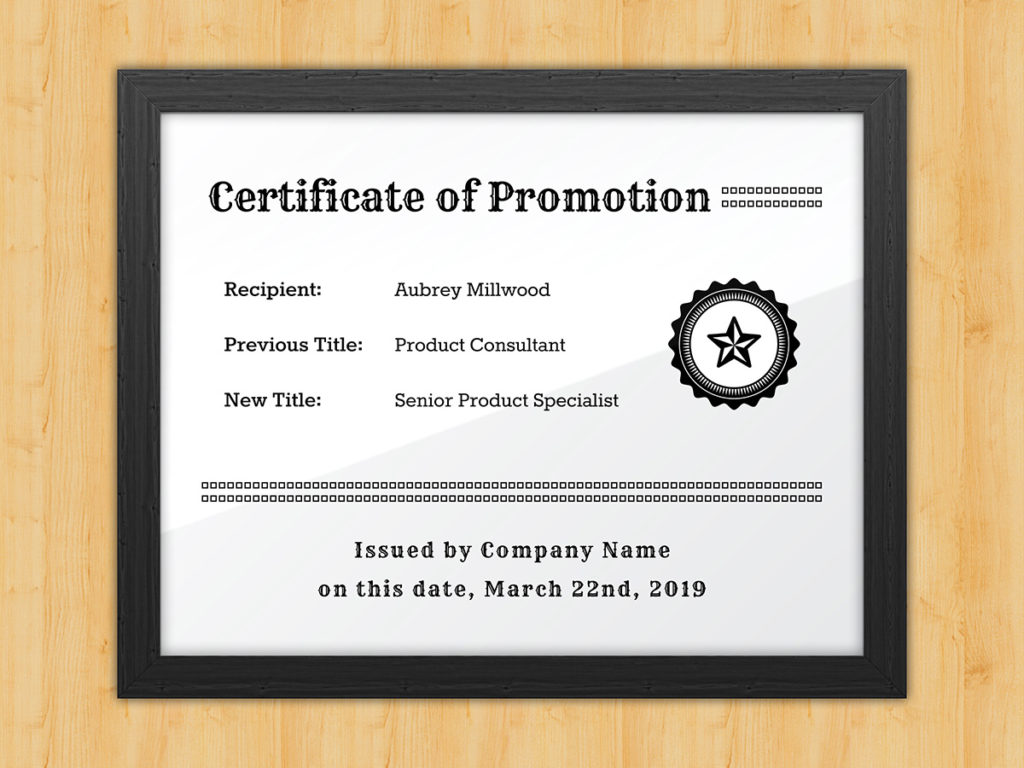 Black and White Certificate Templates - Award Hut